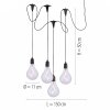 Leuchten-Direkt ENNI Hanging lamp LED black, 4-light sources