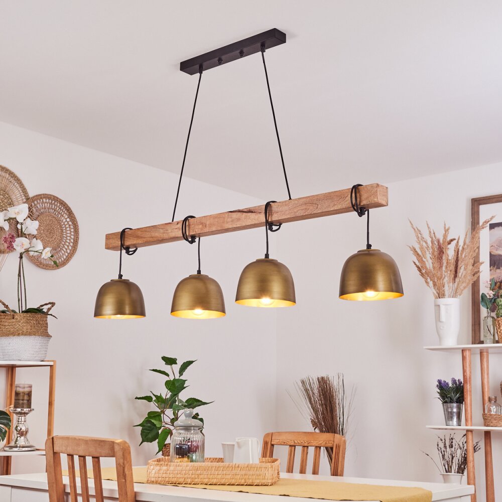 Sontey Pendant Light Ecru, black, 4-light sources