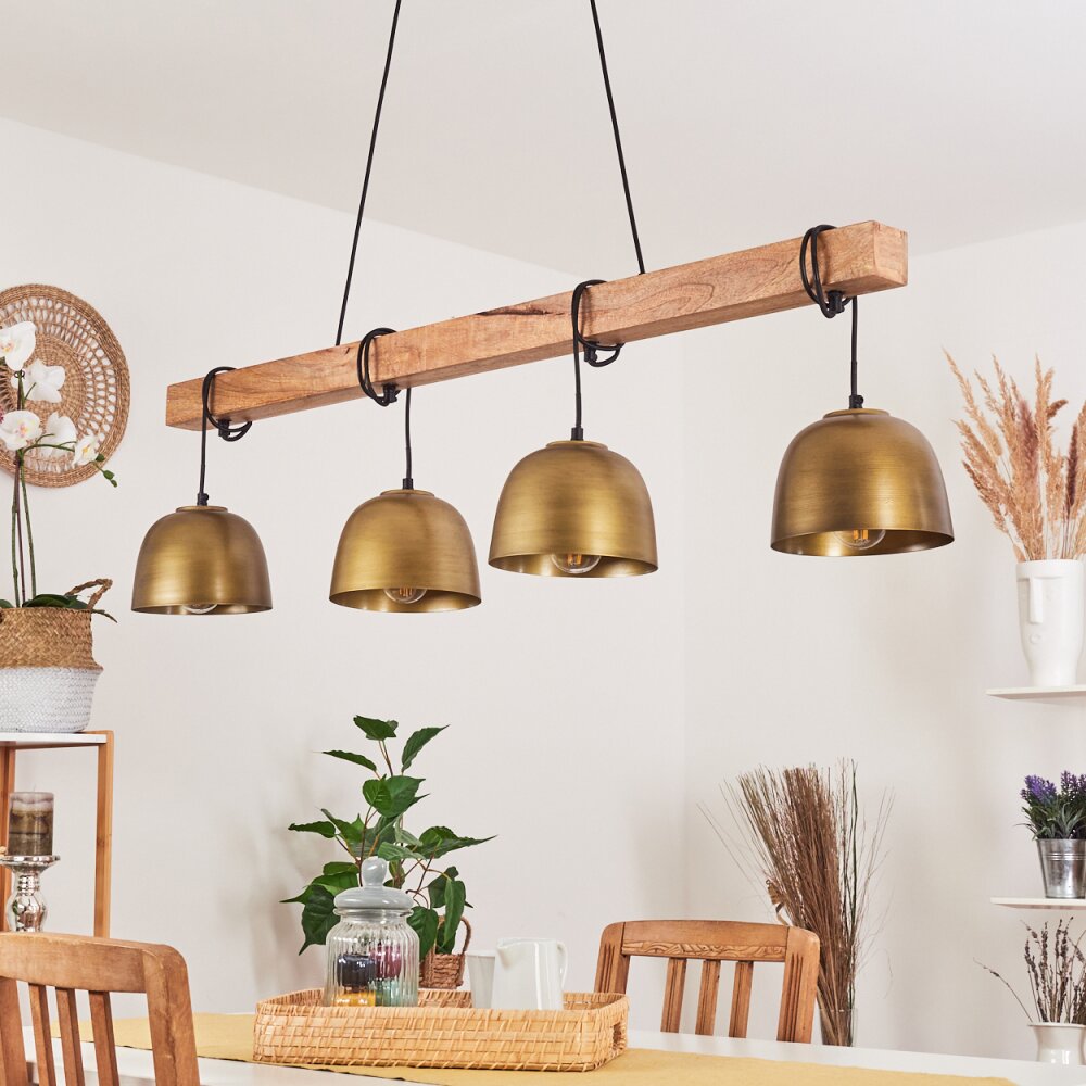 Sontey Pendant Light Ecru, black, 4-light sources