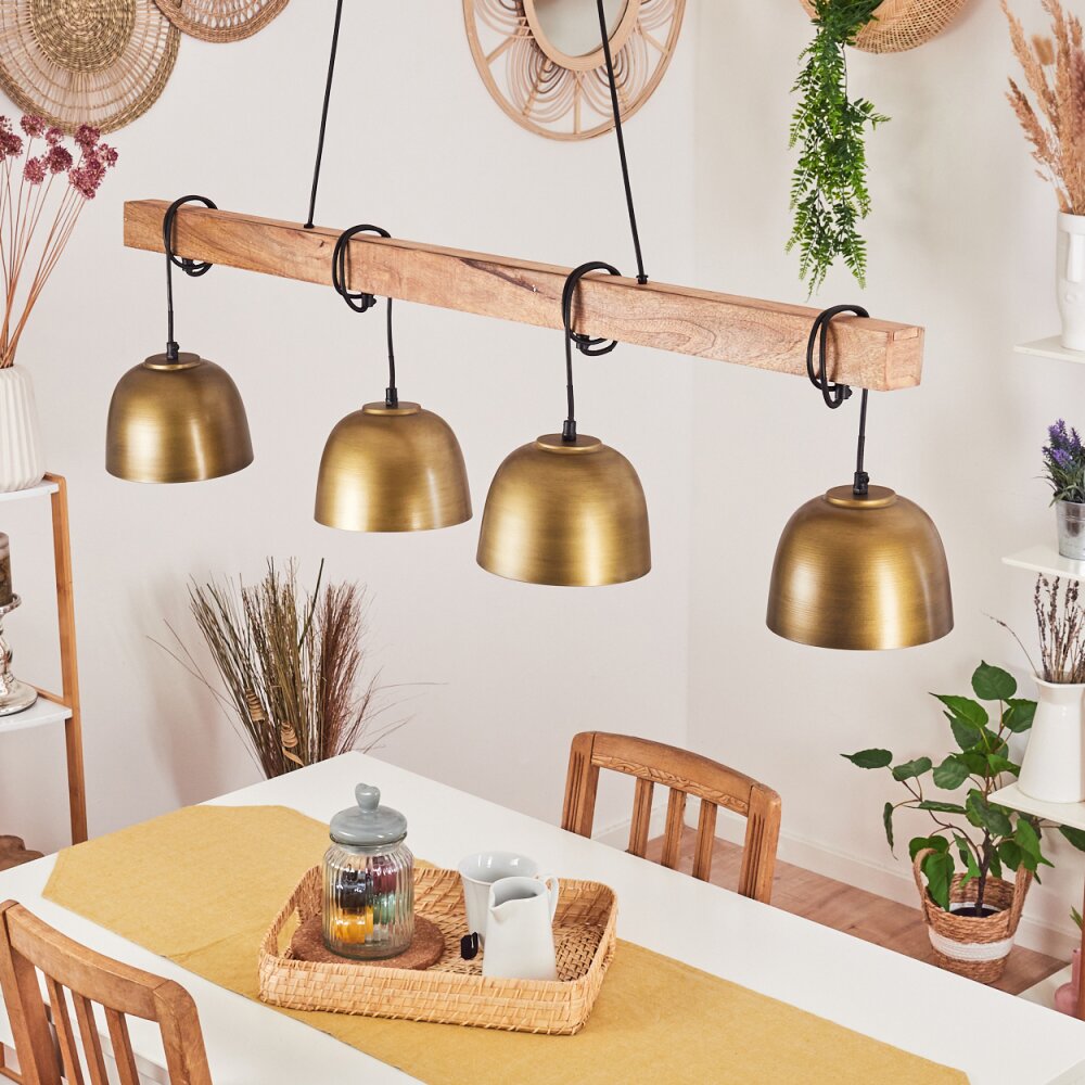 Sontey Pendant Light Ecru, black, 4-light sources