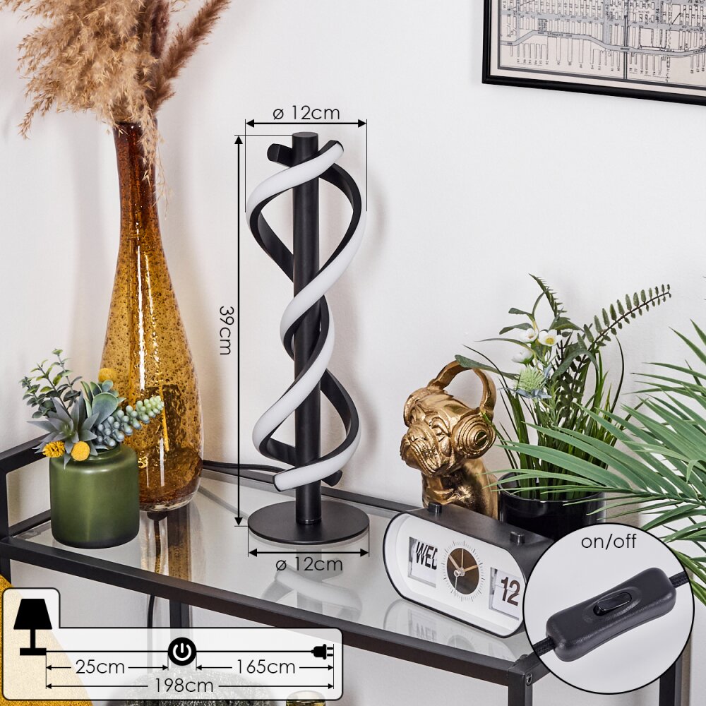 Alvarim Table lamp LED black, 1-light source