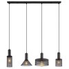 Globo JEDD Pendant Light black, 4-light sources