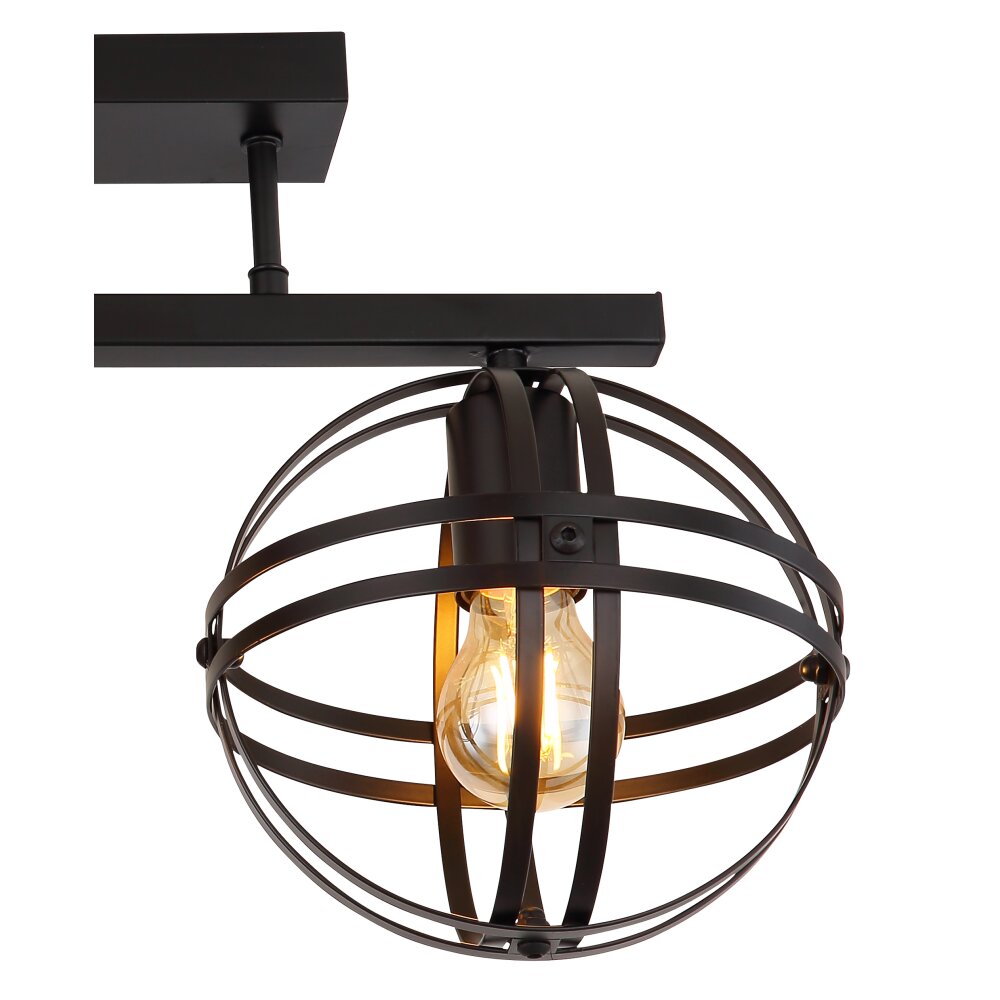 Globo TAMARA Ceiling Light black, 3-light sources
