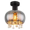 Globo CORRY Ceiling Light black, 1-light source