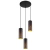 Globo CROCKY Pendant Light black, 3-light sources