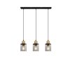 Globo REID Pendant Light brown, black, 3-light sources