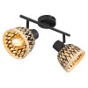 Globo COLLY Ceiling Light black, 2-light sources