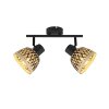 Globo COLLY Ceiling Light black, 2-light sources