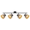 Globo COLLY Ceiling Light black, 4-light sources