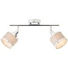 Brilliant Alexia Ceiling Light silver, 2-light sources