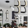 Chlak Pendant Light LED black, 3-light sources, Remote control