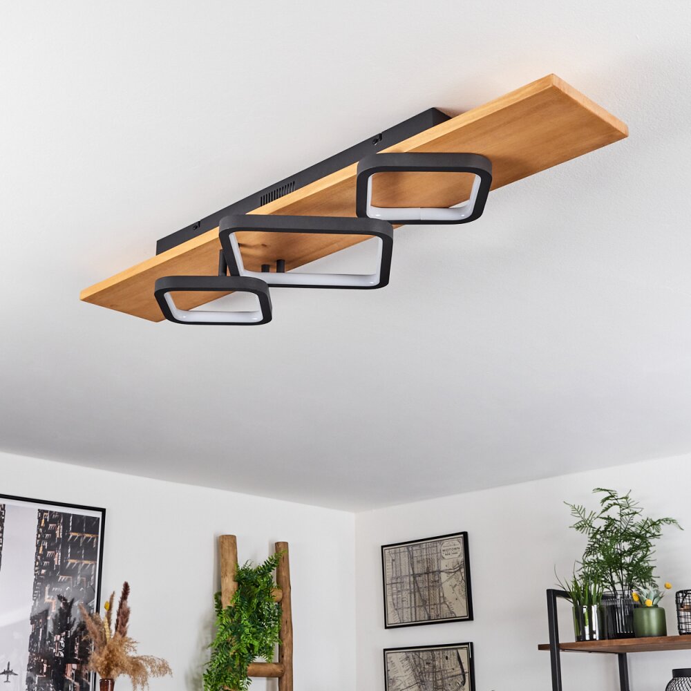 Pompu Ceiling Light LED Ecru, black, 1-light source