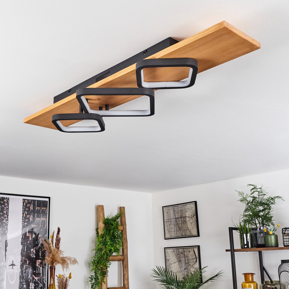 Pompu Ceiling Light LED Ecru, black, 1-light source