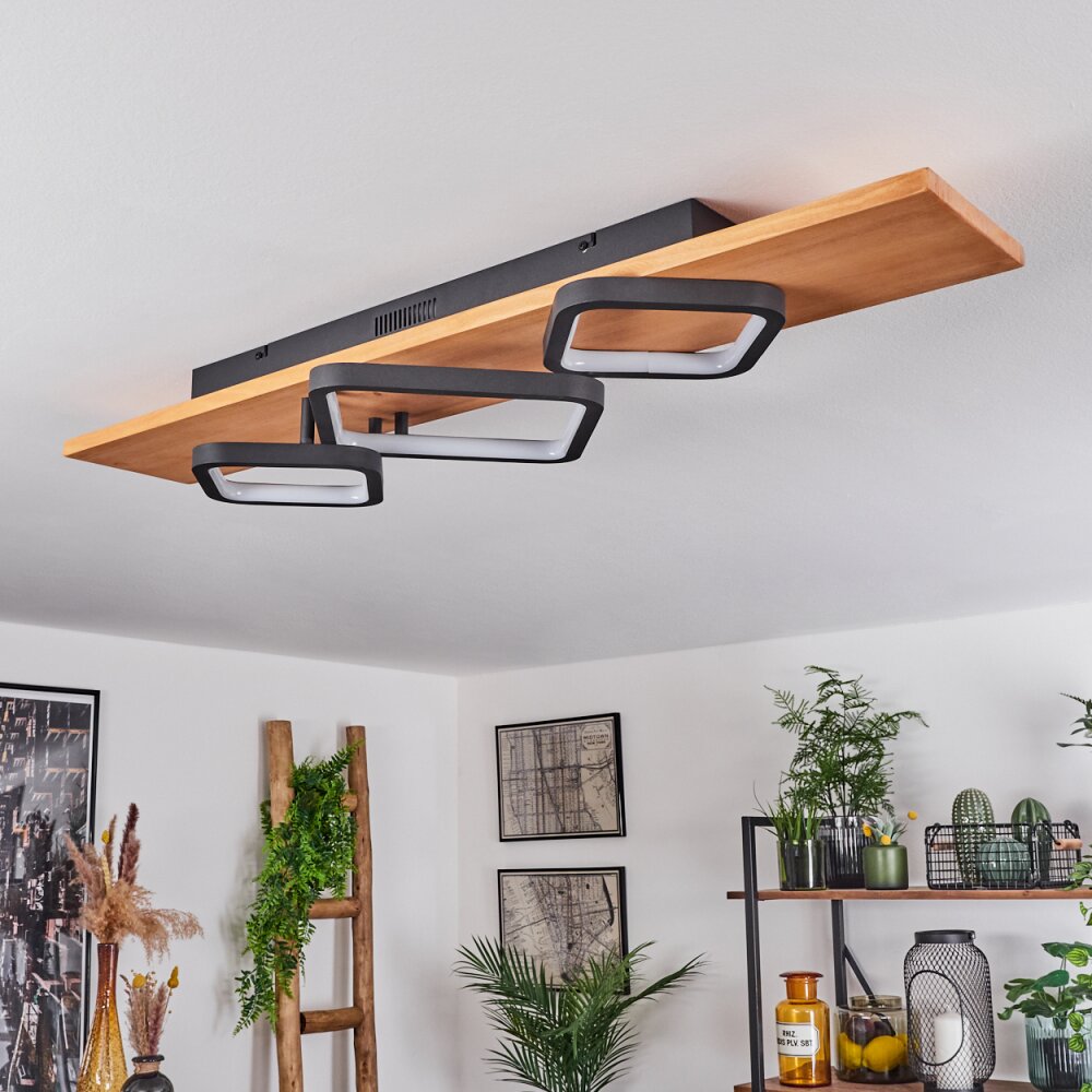 Pompu Ceiling Light LED Ecru, black, 1-light source