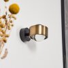 Sapri Wall Light antique brass, black, 1-light source