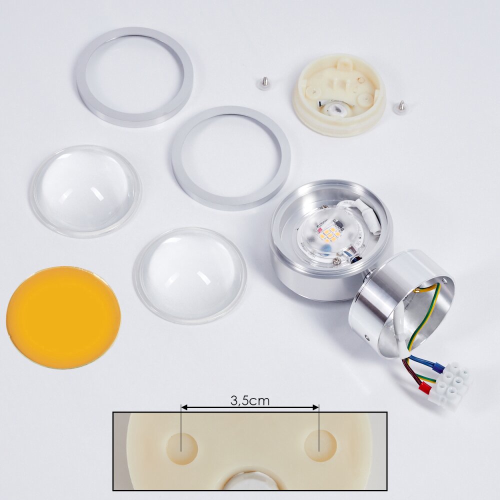 Indore Wall Light LED aluminium, 2-light sources