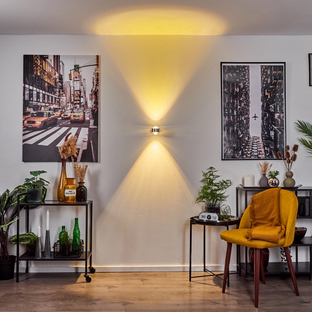 Indore Wall Light LED aluminium, 2-light sources