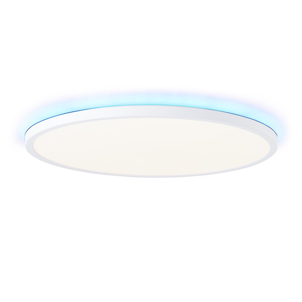 Brilliant Saltery Ceiling Light LED white, 1-light source, Remote control, Colour changer