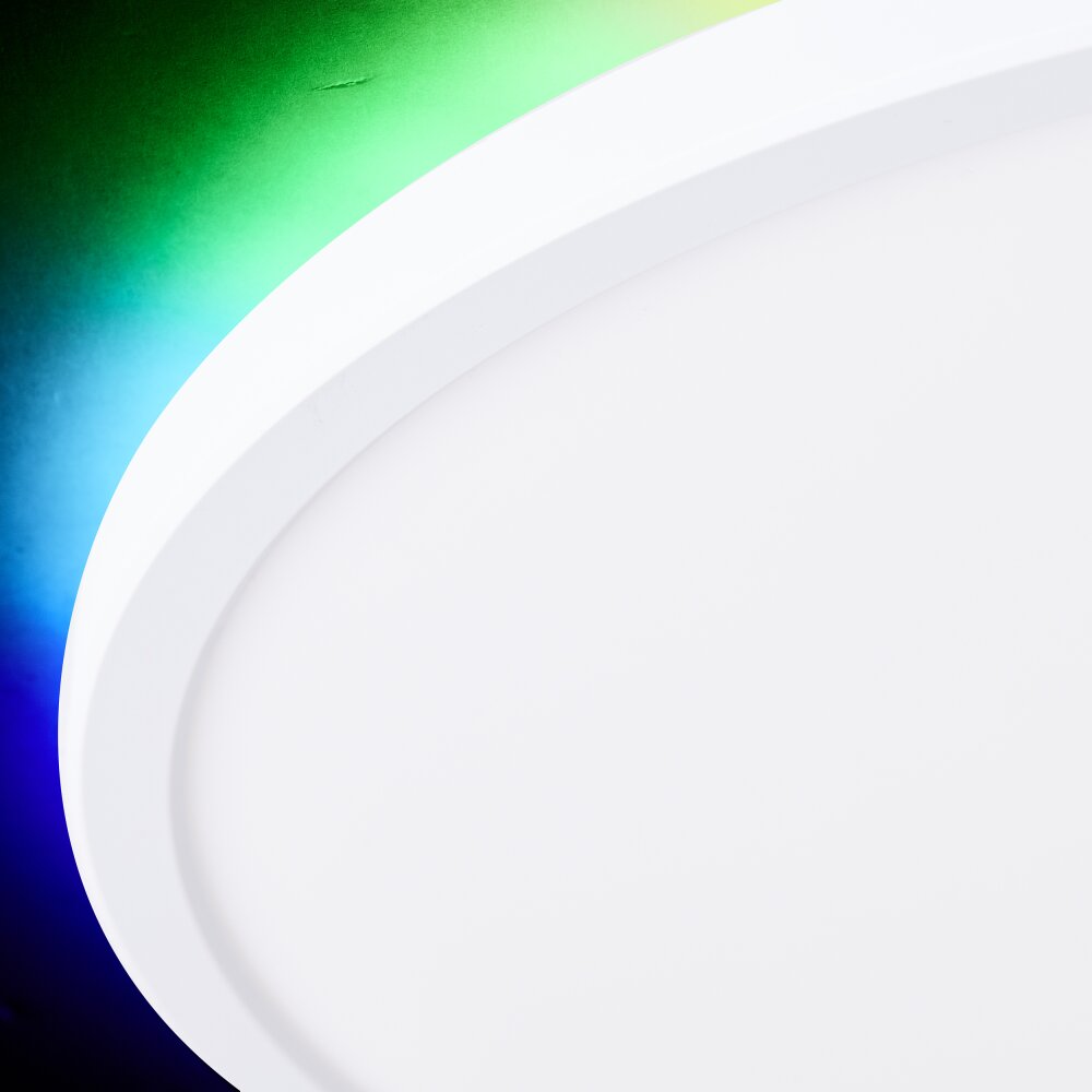 Brilliant Saltery Ceiling Light LED white, 1-light source, Remote control, Colour changer