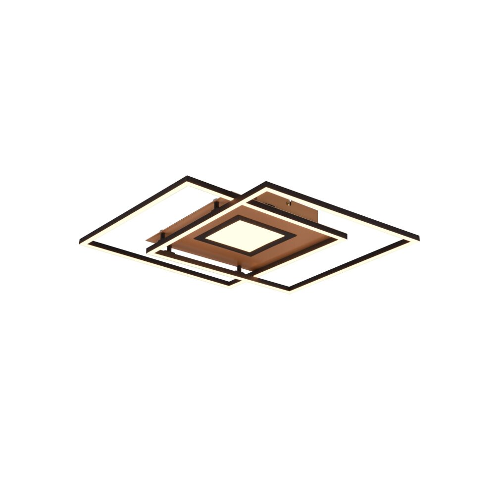Trio Via Ceiling Light LED gold, black, 1-light source, Remote control