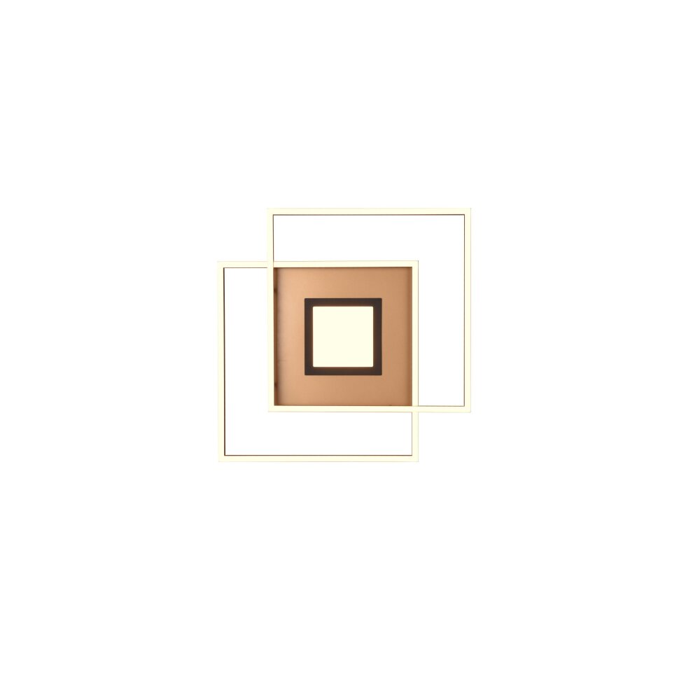 Trio Via Ceiling Light LED gold, black, 1-light source, Remote control