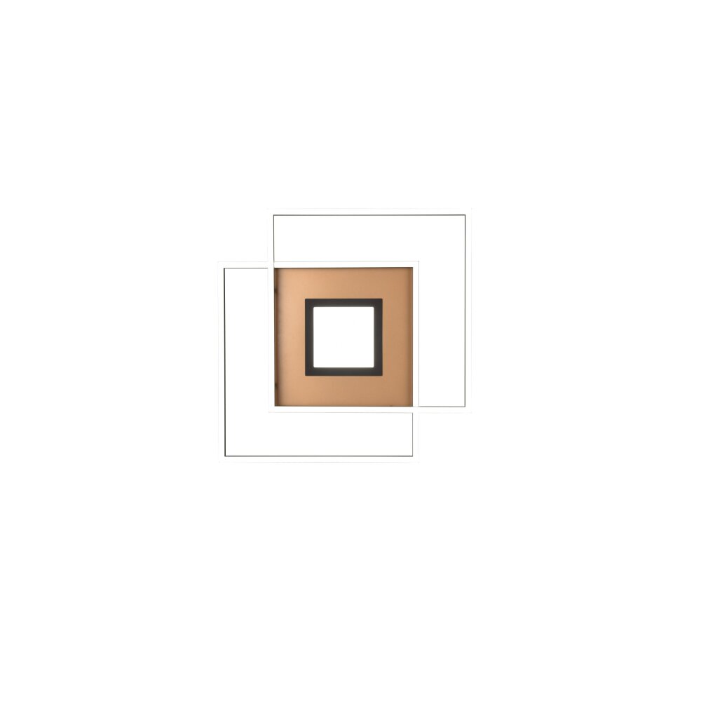 Trio Via Ceiling Light LED gold, black, 1-light source, Remote control