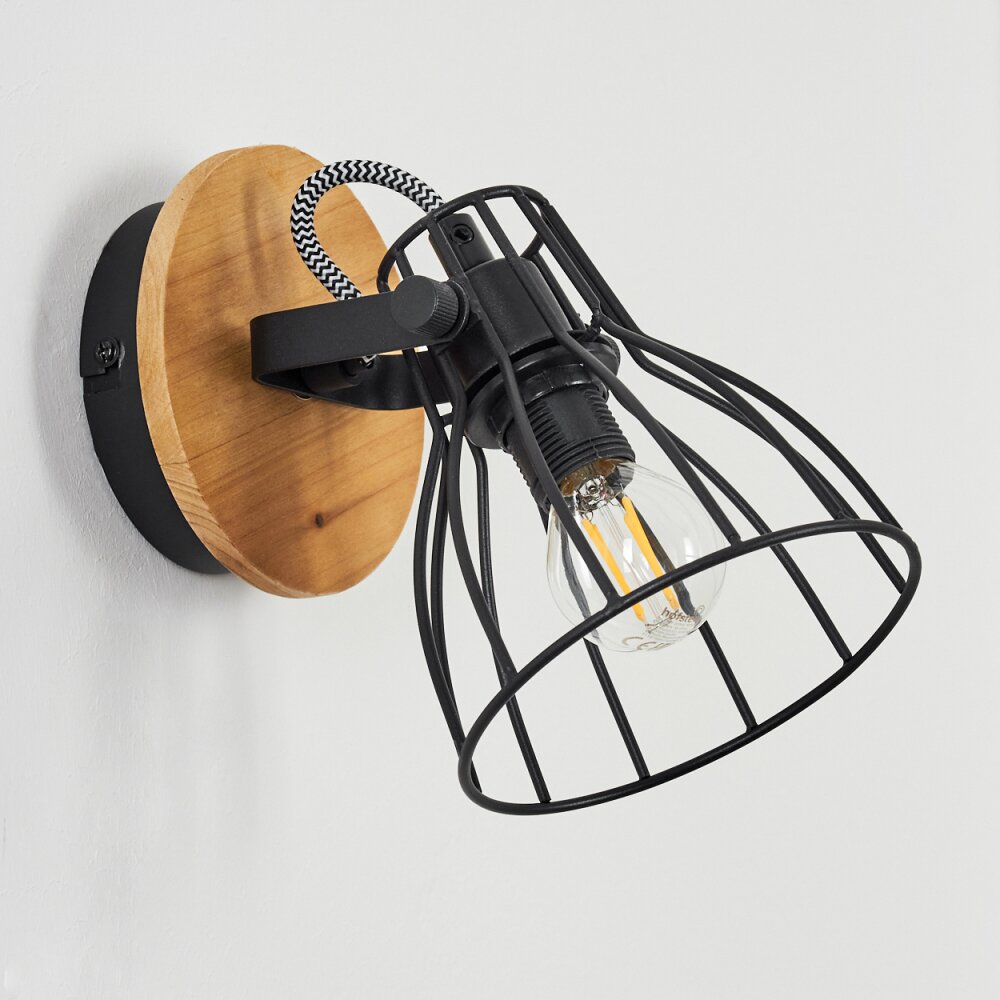 Tros Wall Light Ecru, black, 1-light source