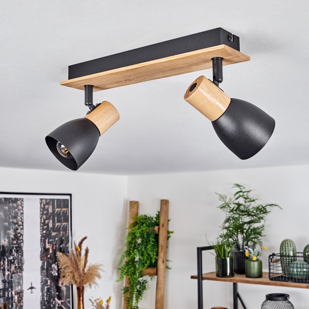 Kouek Ceiling Light Ecru, black, 2-light sources