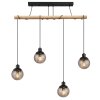 Globo RICHARD Pendant Light Ecru, black, 4-light sources