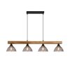 Globo LINDI Pendant Light Ecru, black, 4-light sources