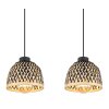 Globo COLLY Pendant Light black, 4-light sources