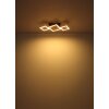 Globo DUSTIN Ceiling Light LED Dark wood, black, 1-light source