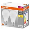 OSRAM Set of 2 LED E27 8,5 Watt 2700 Kelvin 806 Lumen