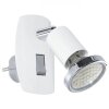 Eglo MINI plug-in light LED chrome, grey, white, 1-light source