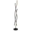 Globo GERONIMO Floor Lamp LED Wood like finish, black, 1-light source