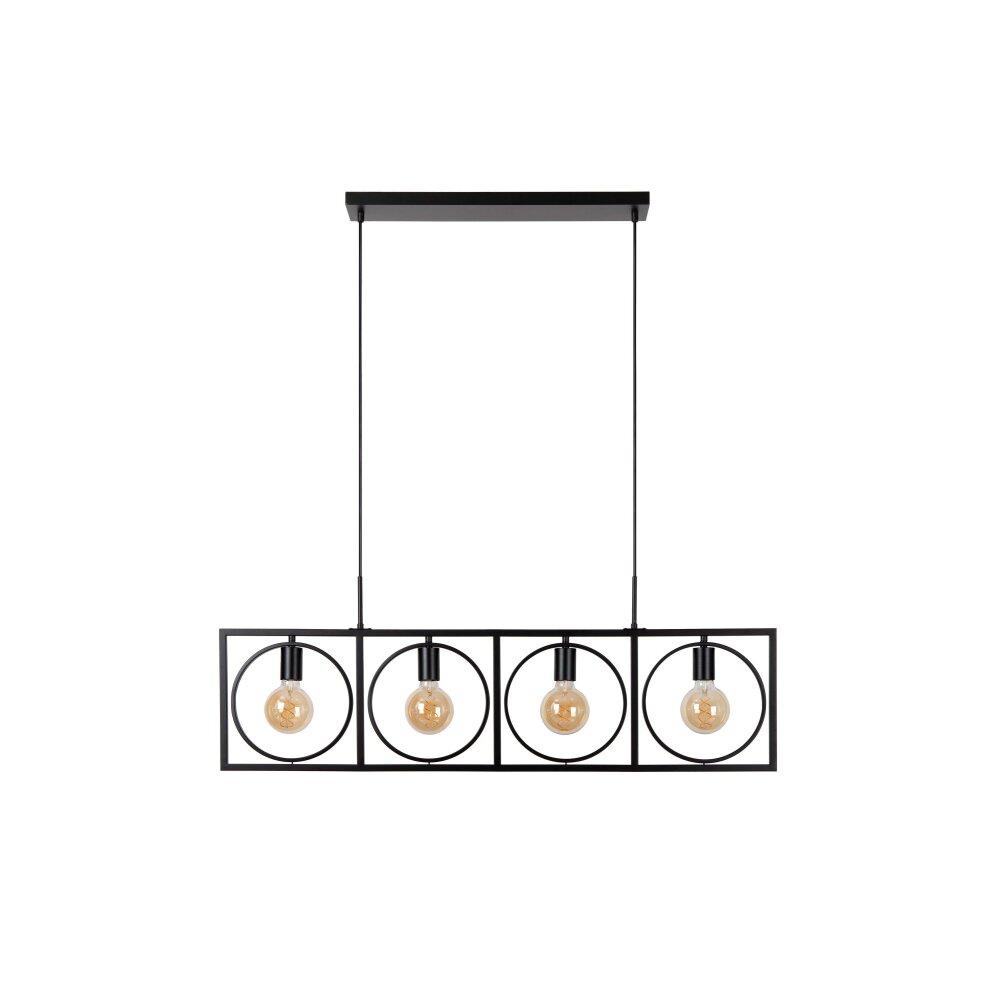 Lucide SUUS Pendant Light black, 4-light sources
