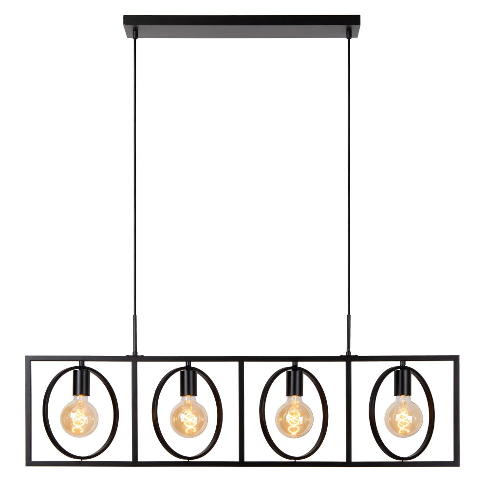 Lucide SUUS Pendant Light black, 4-light sources