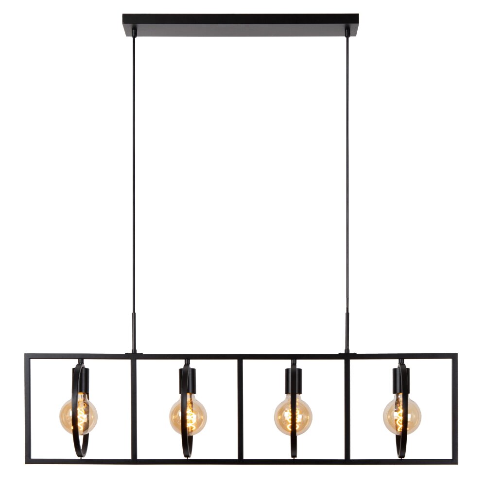 Lucide SUUS Pendant Light black, 4-light sources