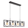 Lucide SUUS Pendant Light black, 4-light sources