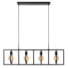 Lucide SUUS Pendant Light black, 4-light sources