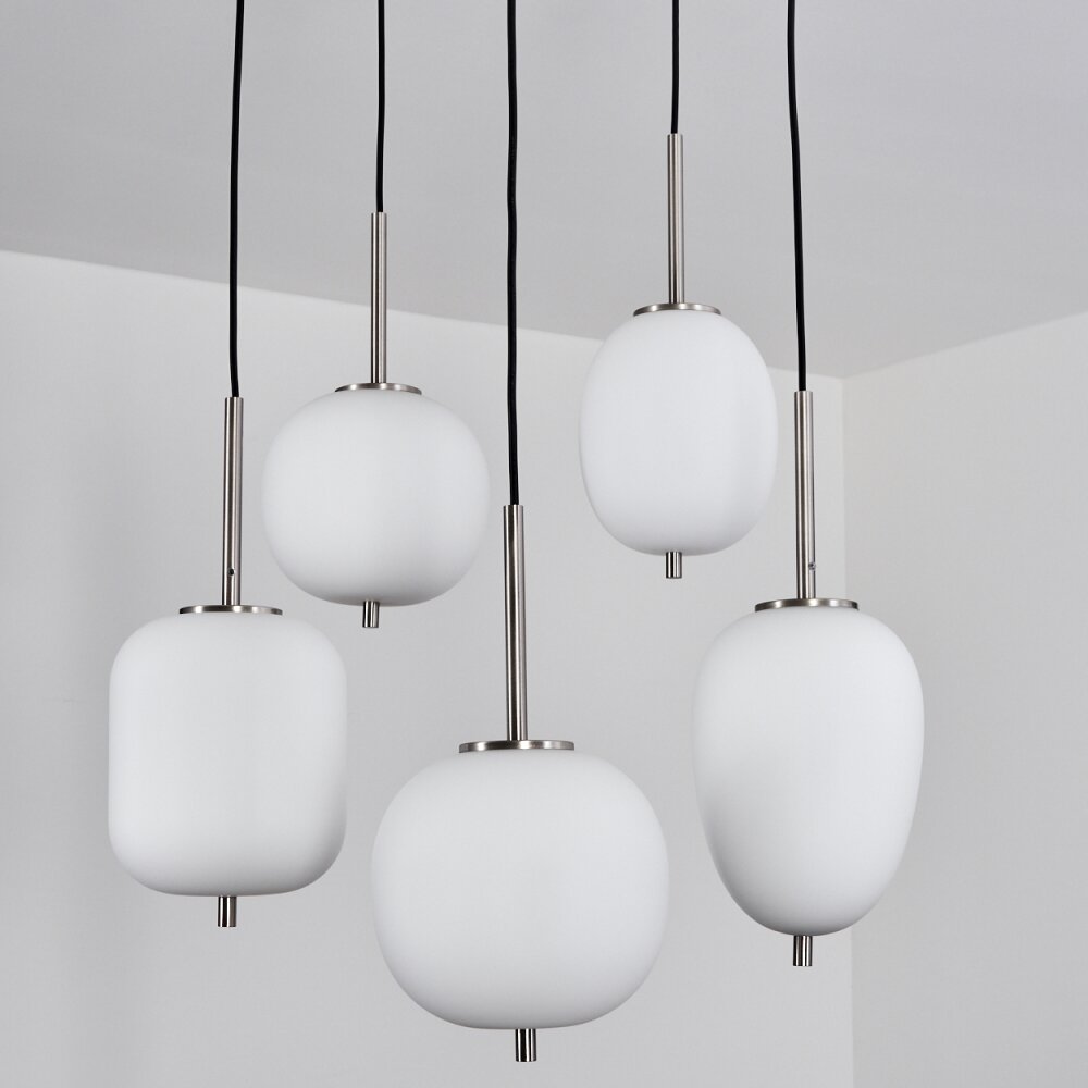 Verbania Pendant Light matt nickel, 5-light sources