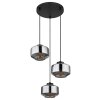 Globo CHRISTIANA Pendant Light black, 3-light sources