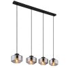 Globo CHRISTIANA Pendant Light black, 4-light sources