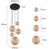 Steinhauer Bollique Pendant Light brass, 5-light sources