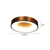 Steinhauer Ringlede Ceiling Light bronze, 1-light source