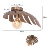 Steinhauer Feuilleter Ceiling Light bronze, 1-light source