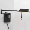 Steinhauer Retina Wall Light LED black, 1-light source