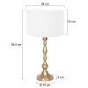 Steinhauer Bassiste Table lamp bronze, 1-light source