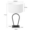 Steinhauer Stang Table lamp black, 1-light source