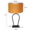 Steinhauer Stang Table lamp black, 1-light source